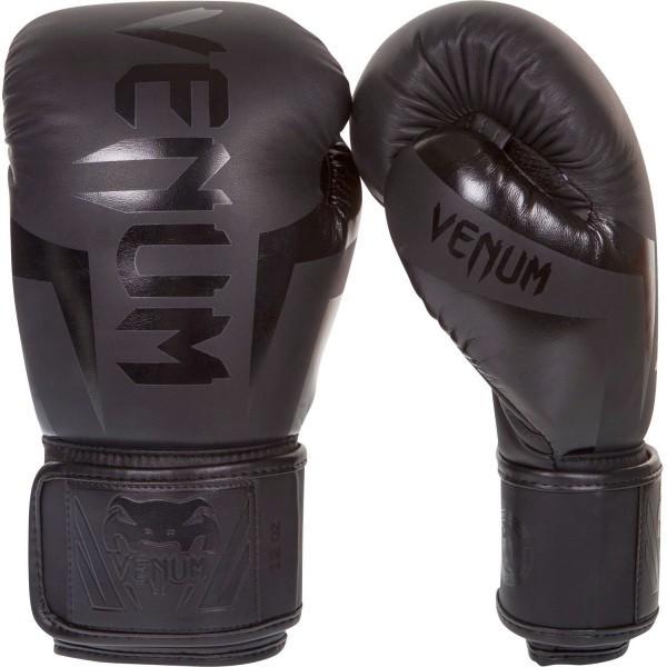 VENUM [Fk]@{NVOO[u@Elite - G[gi/j^ Boxing Gloves - Black/Black