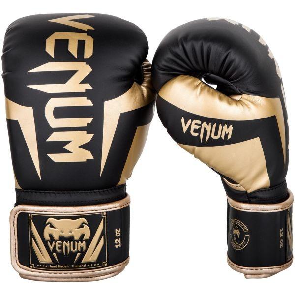 VENUM [Fk]@{NVOO[u@Elite - G[gi/S[hj^ Boxing Gloves - Black/Gold