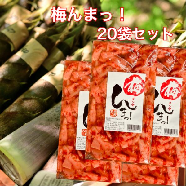 シャキシャキ食感で止まらないかつおの旨みが豊かな梅味のメンマです。いろいろな食べ物にのせてお楽しみください。そのままお酒のおつまみにも。お土産 郡山銘販 まざっせこらっせ 馬場音一商店