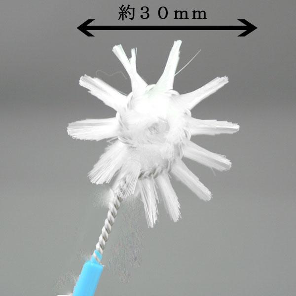 特殊な球状ブラシが安全に粘膜を清掃　1本入