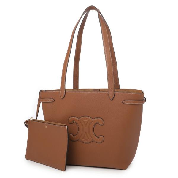 セリーヌ CELINE トートバッグ SMALL CABAS ANAIS CUIR TRIOMPHE ブラウン レディース 12175-3eny-04lu