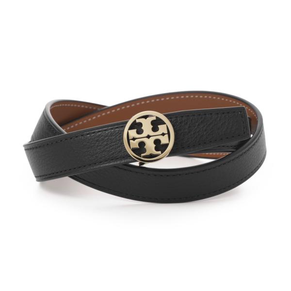 希少 Tory Burch トリーバーチ デカロゴ 総柄 ベルト ゴールド mb-y_138935-001