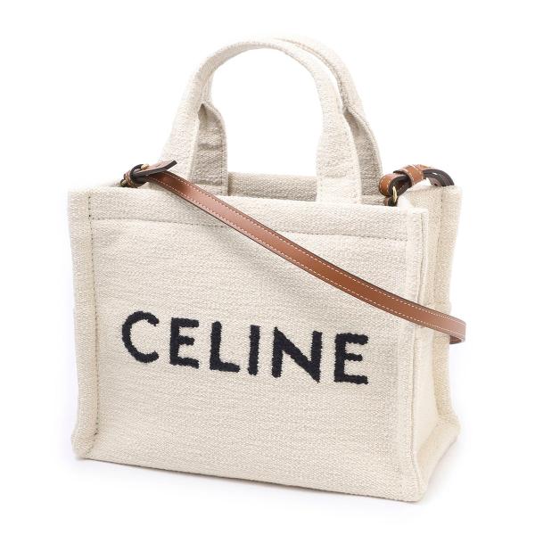 CELINE（セリーヌ） トートバッグ 2WAY SMALL CABAS ホワイト