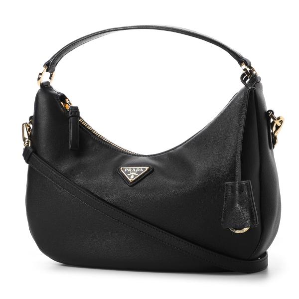 【美品】PRADA ハンドバッグ かごバッグ ショルダーバッグ 黒2WAY mb-y_1bc272-oo2cys-0002