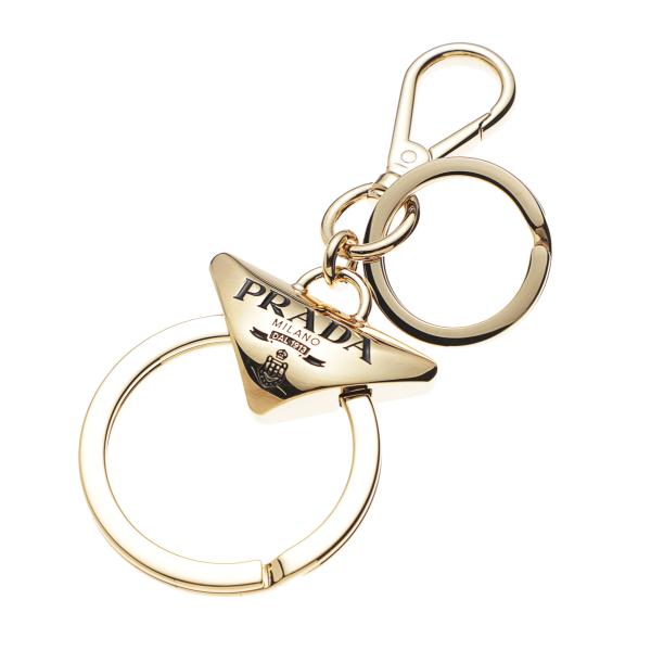 PRADA プラダ キーリング バッグチャームゴールド ゴールド