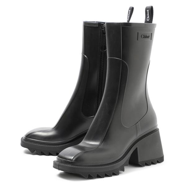 Chloe（クロエ） レインブーツ BETTY ブラック レディース 239z2