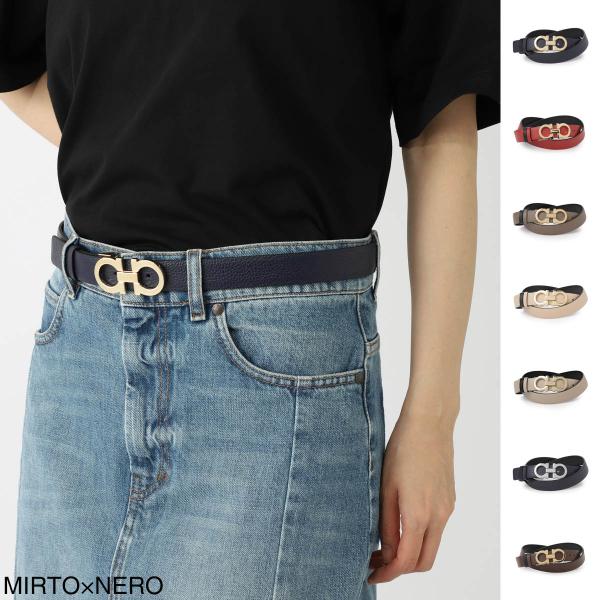 FERRAGAMO フェラガモ リバーシブル ベルト レディース 23a565