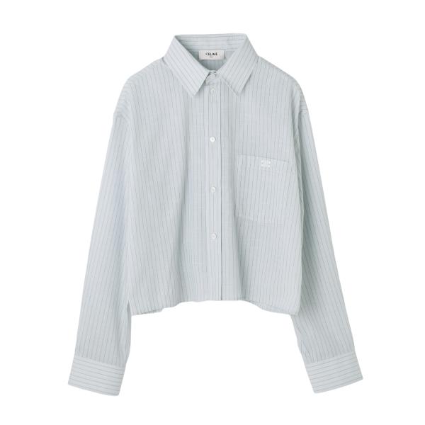 CELINE（セリーヌ） 長袖シャツ CHEMISE TRIOMPHE CROPPED クロップド