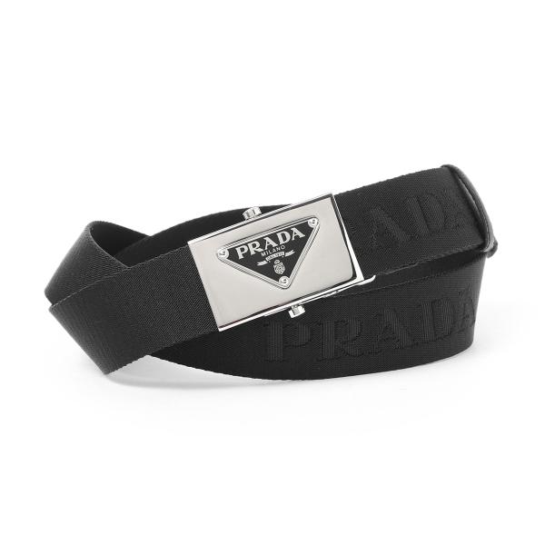 PRADA（プラダ） ナイロンベルト NASTRO LOGO ブラック メンズ 2cn085
