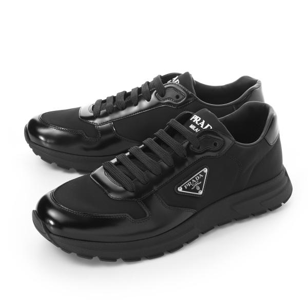 PRADA ブラック スニーカー PRADA（プラダ） スニーカー PRAX 01 Re-Nylon x ブラッシュドレザー