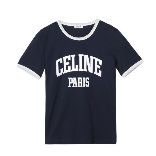 CELINE PARIS Tシャツ ホワイト/ネイビー　本日限定 期間限定お値引き！CELINE☆美品 CELINE PARIS Tシャツ 楽天市場