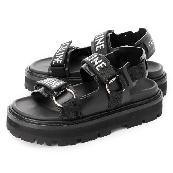 【美品】CELINE セリーヌ サンダル23ブラック Made in Italy CELINE シューズ | サンダル ブラック メンズ | YOOX
