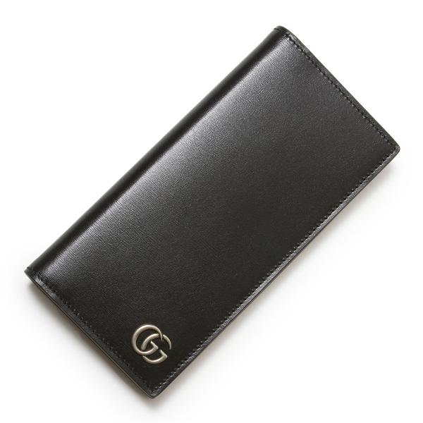 GUCCI（グッチ） 長財布 GG Marmont ブラック メンズ 436023-0yk0n