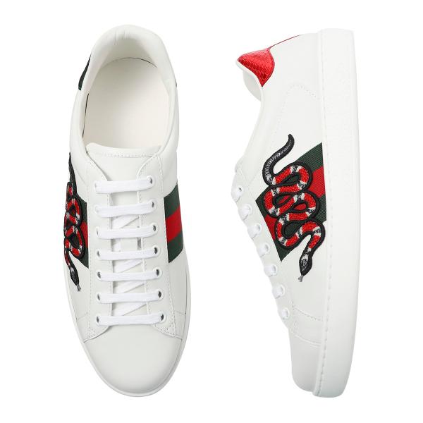 グッチ　スニーカー　白 GUCCI グッチ インターロッキングGローカット スニーカー 靴