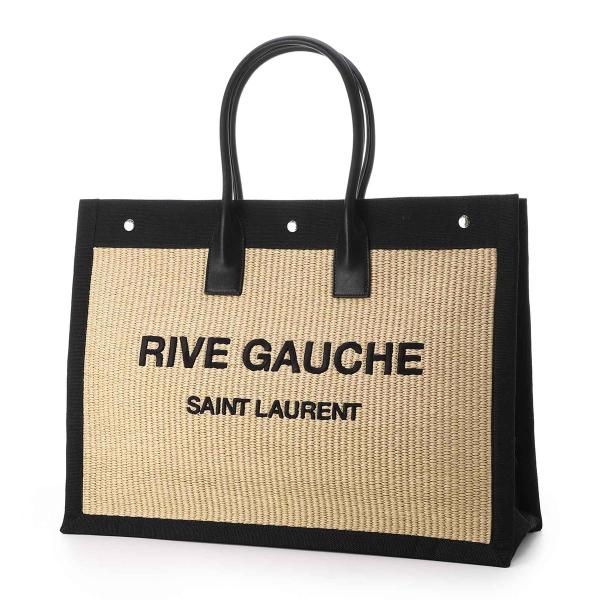 イヴサンローラン リヴゴーシュYves Saint Laurent イヴサンローランリヴゴーシュ ベージュ/黒 レディース トート