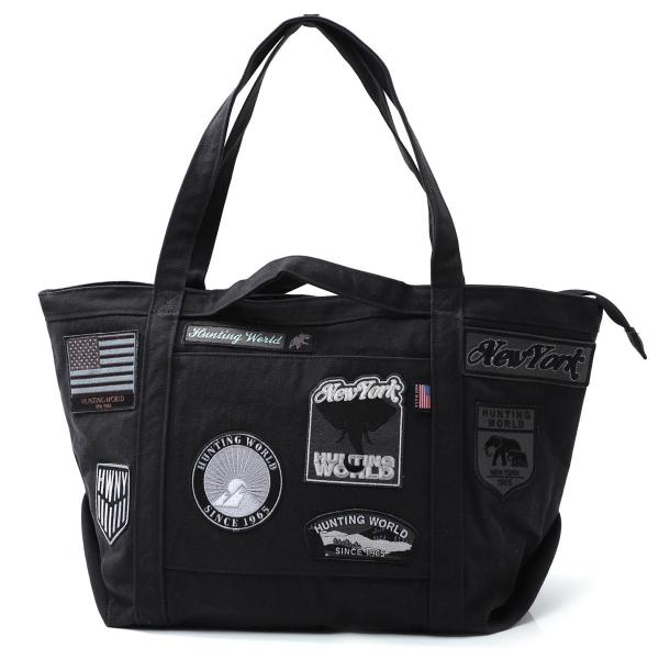 最新アイテム ハンティングワールド Hunting World トートバッグ Dog Pach メンズ ブラック Tote ショッピングバッグ 5024 Dp5 Blk