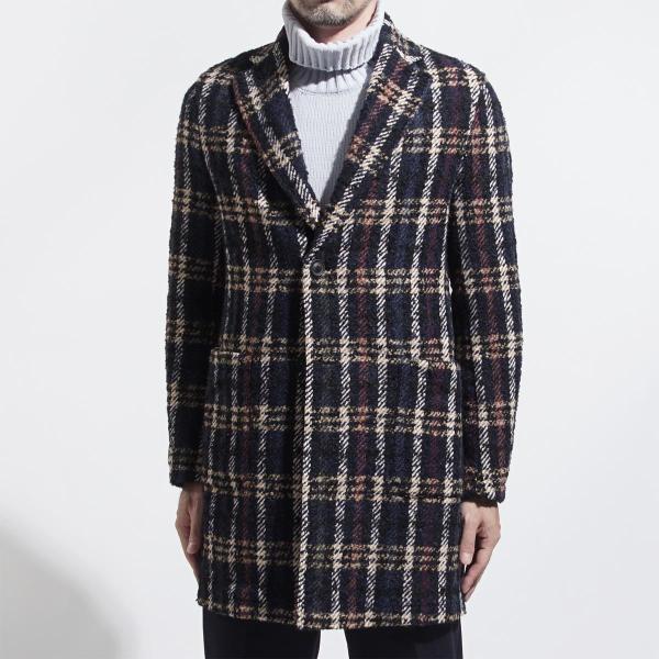 ティージャケット T Jacket ツイード チェスター コート ブルー メンズ デザイン クラシック アウター 英国風 商店 51c414j1 9276q 600