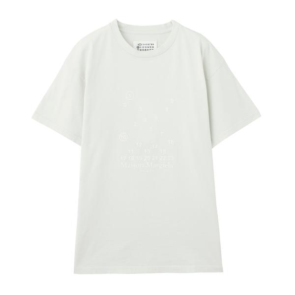 メゾンマルジェラ Maison Margiela クルーネックTシャツ ベージュ 