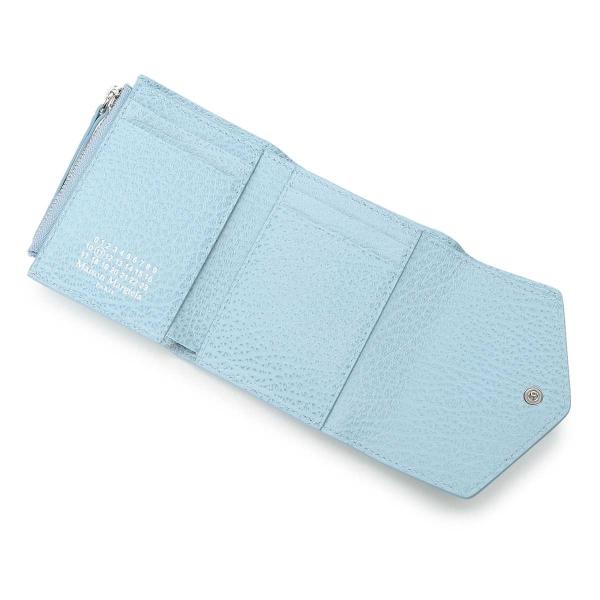 即発商品 新入荷 メゾンマルジェラ Maison ブルー Margiela 3つ折り財布 三つ折り財布 小銭入れ付き 11 女性と男性のためのアクセサリーコレクション ブルー レディース 財布 S56ui0136 P0399 T6228