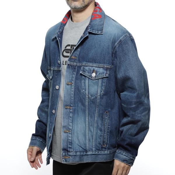 バレンシアガ Balenciaga デニムジャケット 安い Logo Denim Gジャン ブルー メンズ Jacket Tcw03 2340