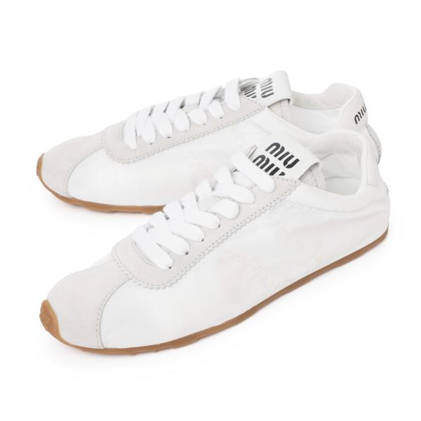 miu miu（ミュウミュウ） スニーカー PLUME SNEAKERS ホワイト