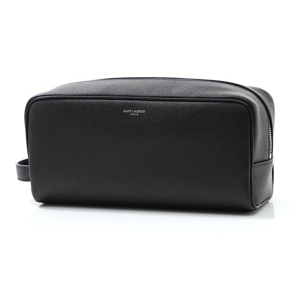 SAINT LAURENT サンローラン ポーチ GROOMING CASE IN GRAIN DE POUDRE