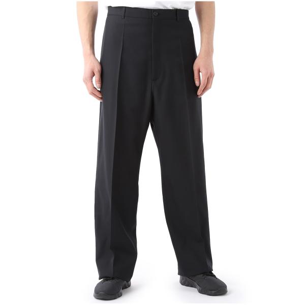 バレンシアガ ワイドパンツ メルトン グレー パンツ