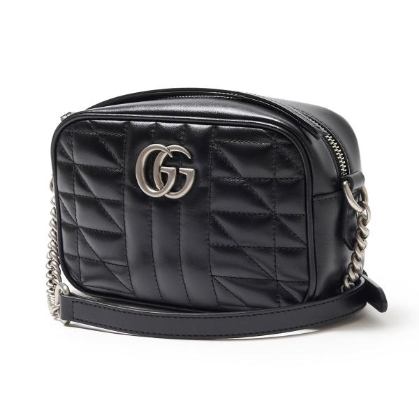 GUCCI（グッチ） ショルダーバッグ GG Marmont ブラック レディース
