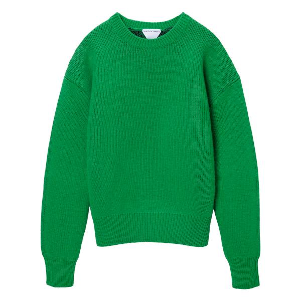 Bottega Veneta カシミヤ100% セーター ニット 薄手 グリーン BOTTEGA VENETA ボッテガヴェネタ 2021 カシミヤ混 ニット