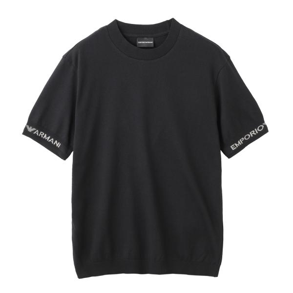 エンポリオアルマーニ EMPORIO ARMANI クルーネック半袖ニット 