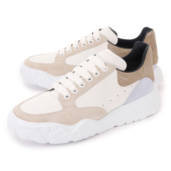 Alexander McQueen ホワイト レオパード スニーカー Alexander McQueen レオパード スニーカー | ホワイト | FARFETCH JP