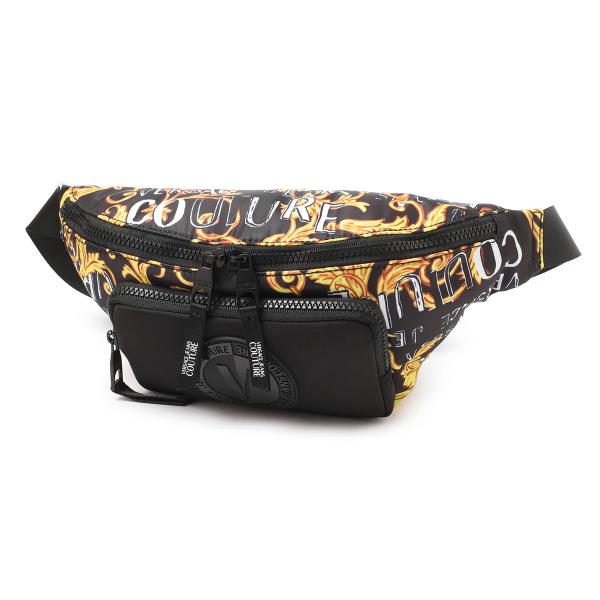 Versace Jeans Couture women Logo couture handbags black - gold