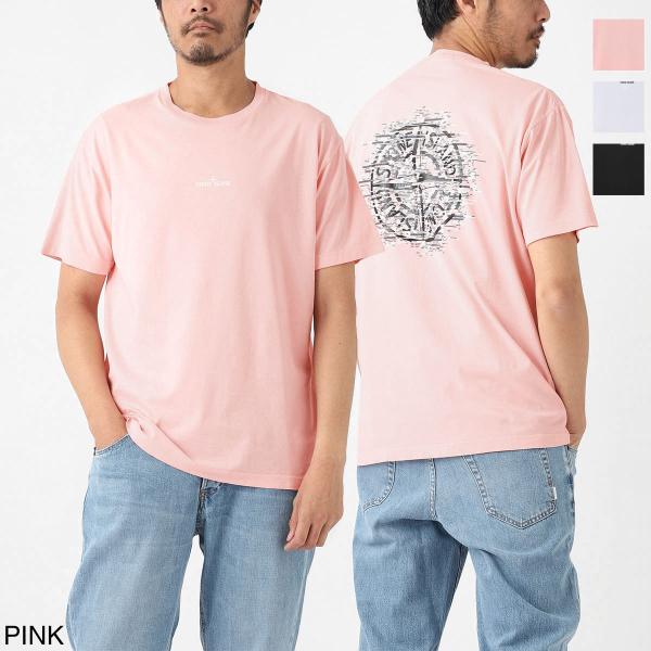 ストーンアイランド 72152NS84 ロゴ プリント 半袖 Tシャツ M mb-y_78152ns89