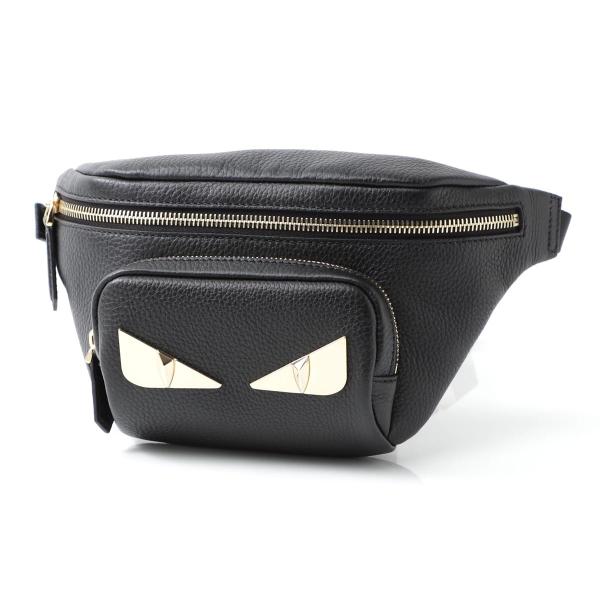 フェンディ Fendi ベルトバッグ 特価品コーナー Metal Bugs ボディバッグ メンズ 7va446 sr F0kur ブラック