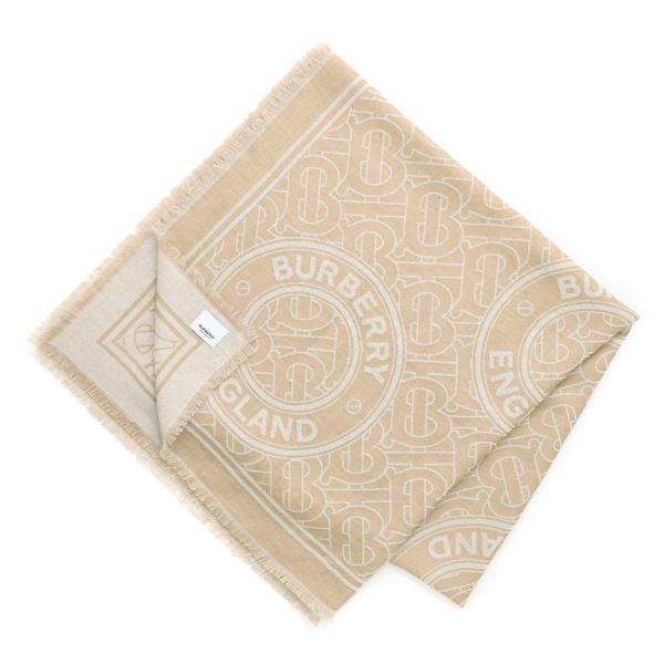 BURBERRY（バーバリー） ストール TB ROUNDEL JACQUARD CASHMERE SCARF