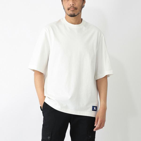 クリーニング済み 美品 Burberry バーバリー Tシャツ Lサイズ ③ BURBERRY（バーバリー） クルーネックTシャツ ホワイト メンズ 8083593