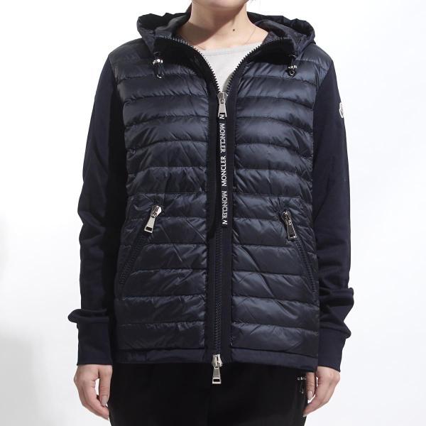 ダウン入りジップアップパーカ V8001 モダンブルー店 レディース モンクレール レディース ダウンコート コート V8001 778 Moncler