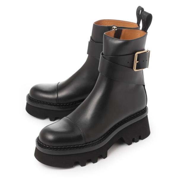 Chloe（クロエ） アンクルブーツ OWENA 大きいサイズあり ブラック