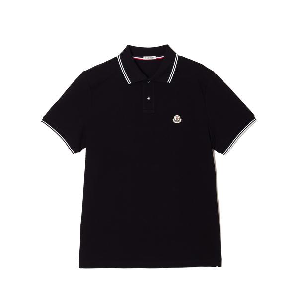 MONCLER 黒ポロシャツ MONCLER（モンクレール） ポロシャツ ブラック メンズ 8a00027-84556