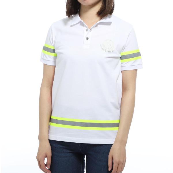 モンクレール Moncler ポロシャツ レディース 8a702 8496w 001 ホワイト 人気ショップが最安値挑戦