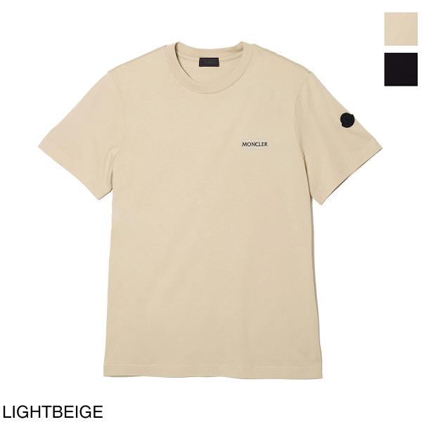 MONCLER（モンクレール） Tシャツ クルーネック 半袖 メンズ ベージュ