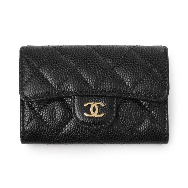 シャネル CHANEL カードケース MATELASSE ブラック レディース ap0214
