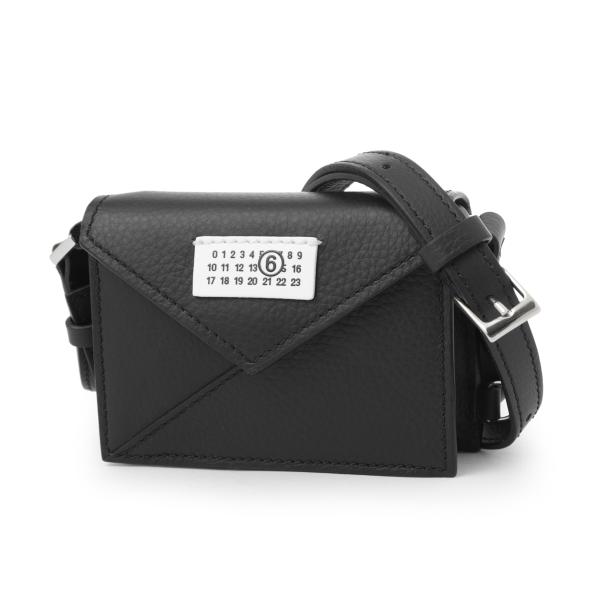 メゾンマルジェラ MM6 メッセンジャーバッグ 黒 キャンバス メゾンマルジェラ MM6 メッセンジャーバッグ 黒 キャンバス MM6 MAISON