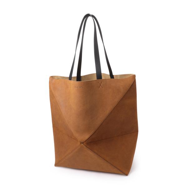 LOEWE ロエベ トートバッグ ビジネスバッグ レザー ダークブラウン LOEWE 超美品 ロエベ バックル ホリゾンタル トートバッグ