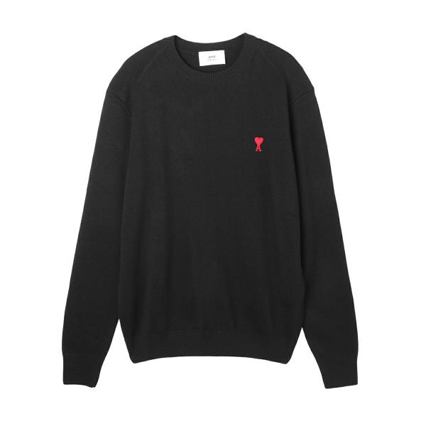 アミパリス AMI paris クルーネックニット ADC SWEATER ブラック メンズ