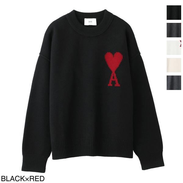 アミパリス AMI paris クルーネックニット RED AMI DE COEUR SWEATER メンズ レディース