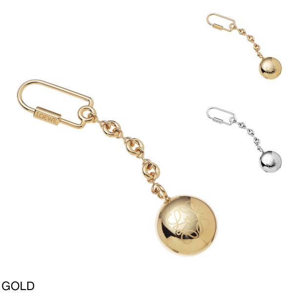 LOEWE（ロエベ） キーリング PEBBLE KEYRING バッグチャームゴールド