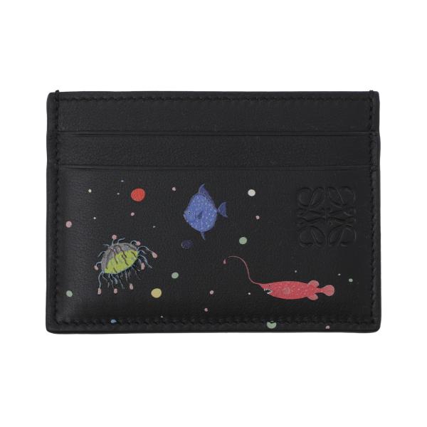 LOEWE（ロエベ） カードケース PLAIN CARDHOLDER DEEP SEA ブラック