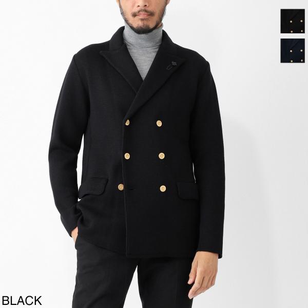LARDINI（ラルディーニ） ダブルブレスト ニットジャケット メンズ