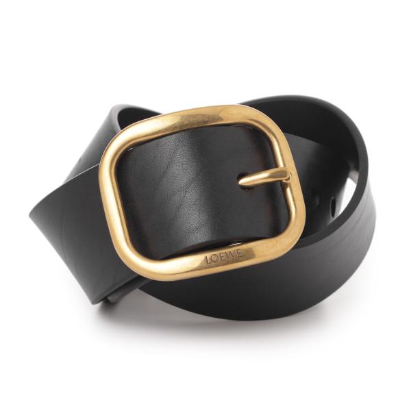 LOEWE（ロエベ） ベルト ROUNDED SOFT 5CM BELT ブラック レディース